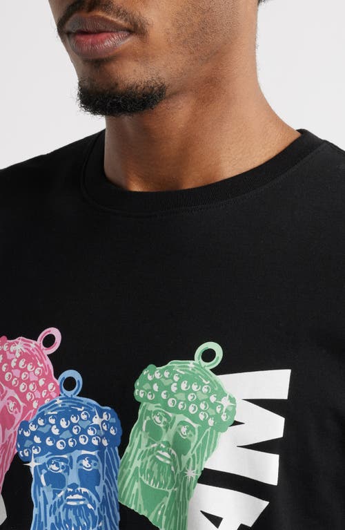 Icecream Pieces Graphic T-shirt In Black