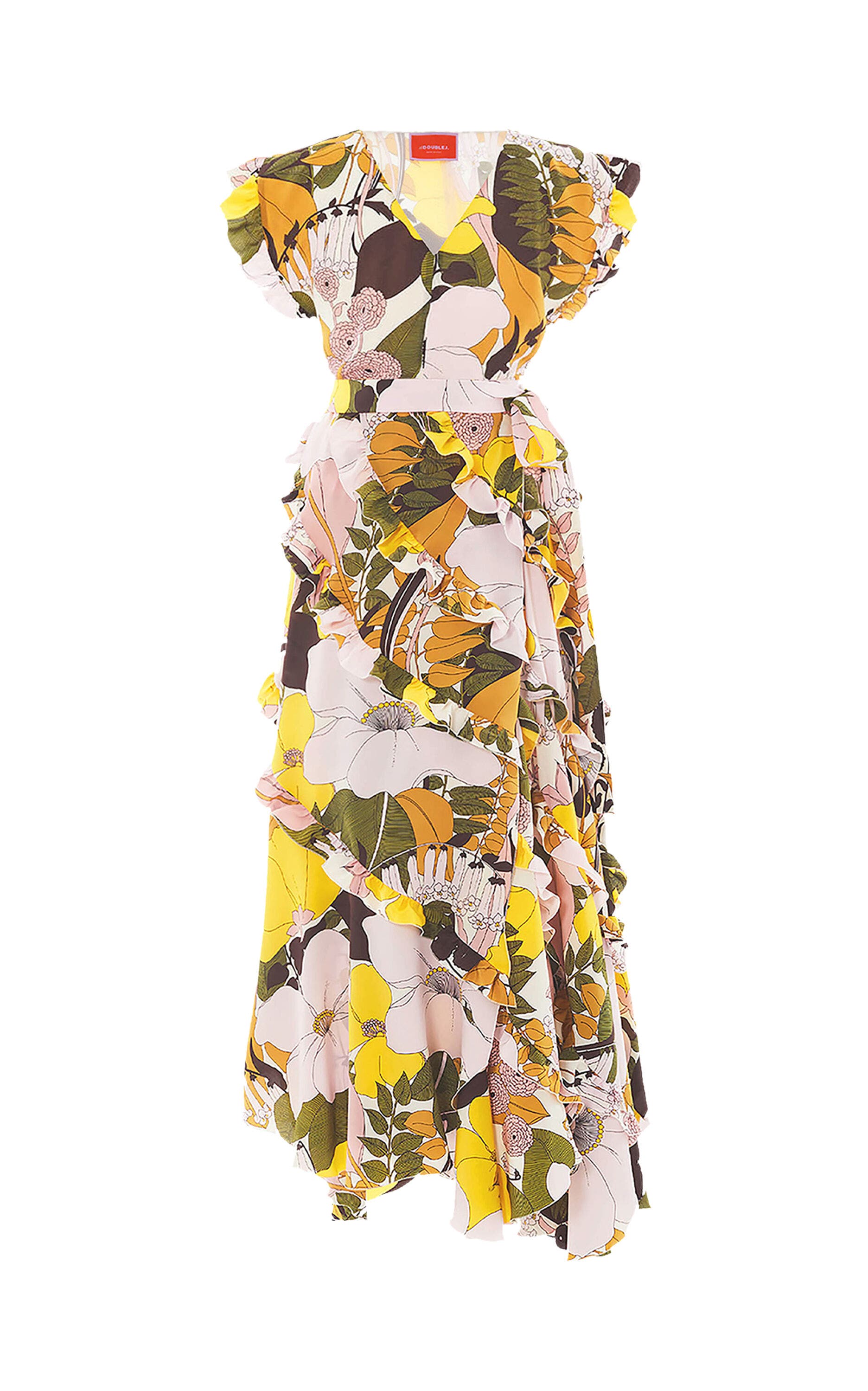La DoubleJ Lollipop Wrap Dress Big Flower Rose Pink (Women) | Nordstrom