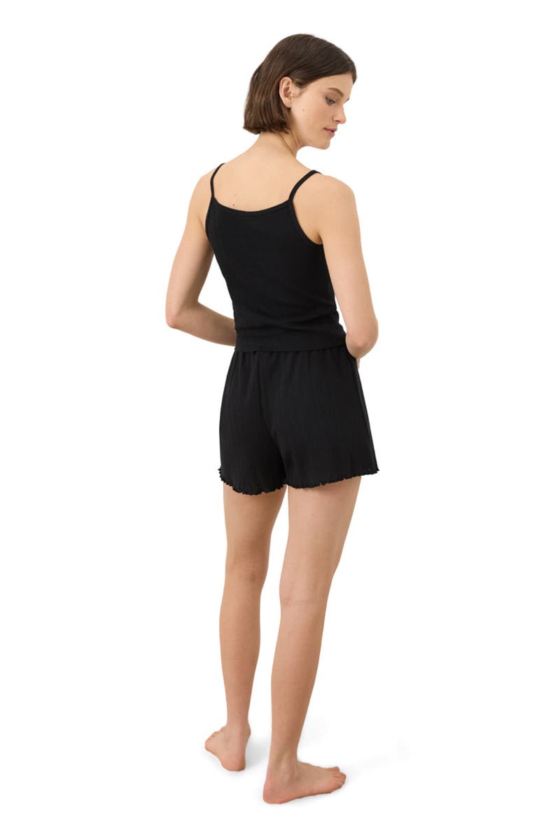 Pact Organic Cotton Pointelle Short, Alternate, color, Black