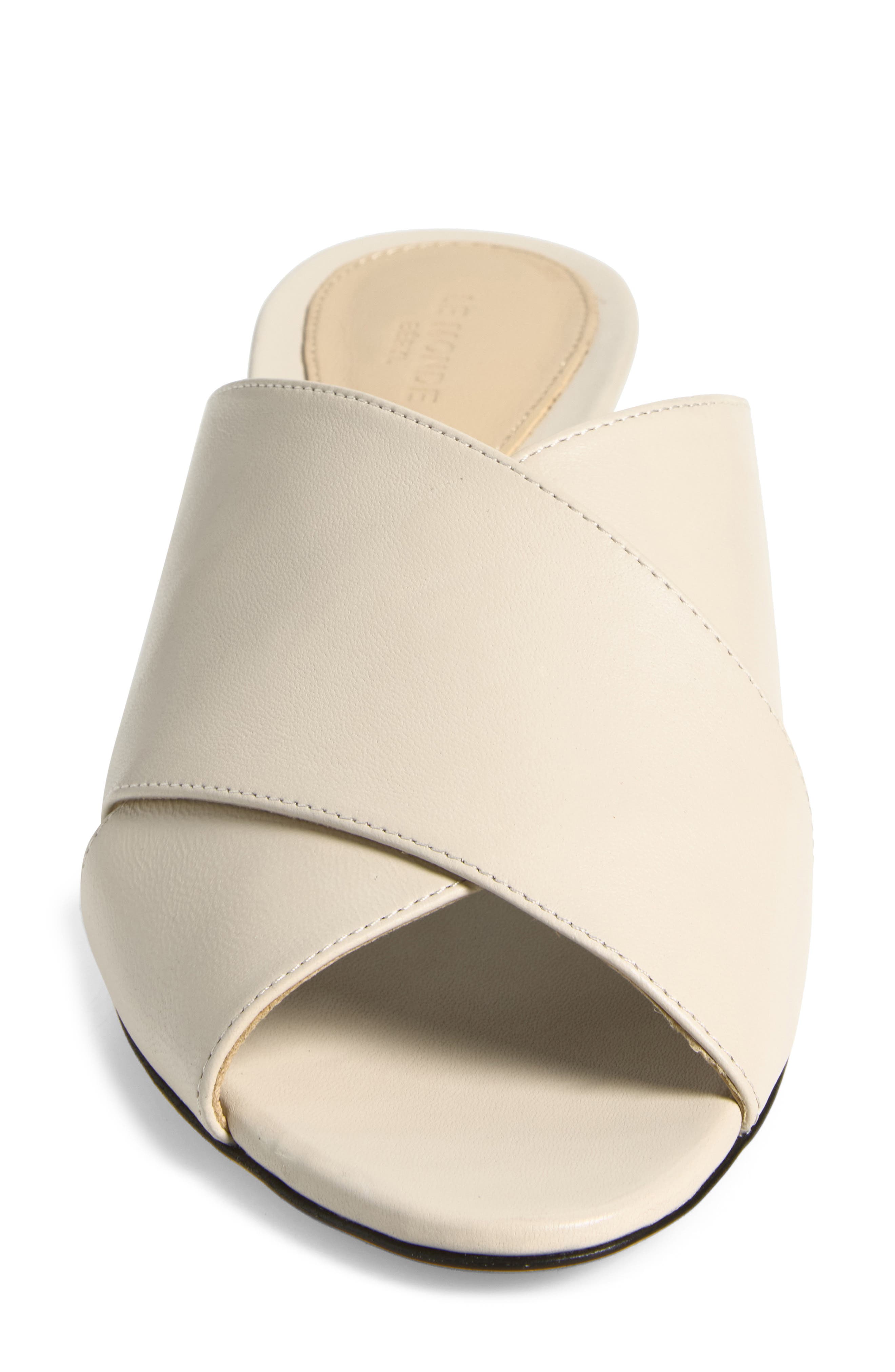 Luca Kitten Heel Slide Sandal (Nordstrom Exclusive), Alternate, color, IVORY