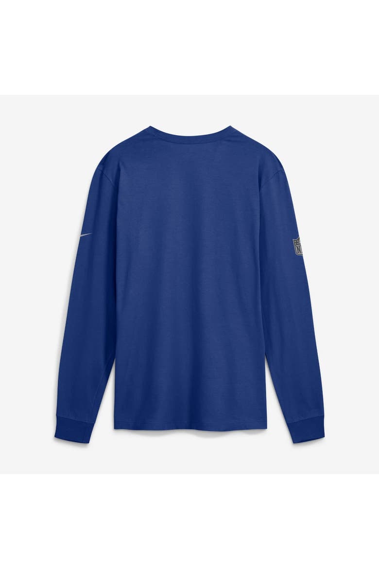 Men's Nike Royal New York Giants Sideline Bold Arch Star Dri-FIT Long Sleeve T-Shirt, Alternate, color, Royal