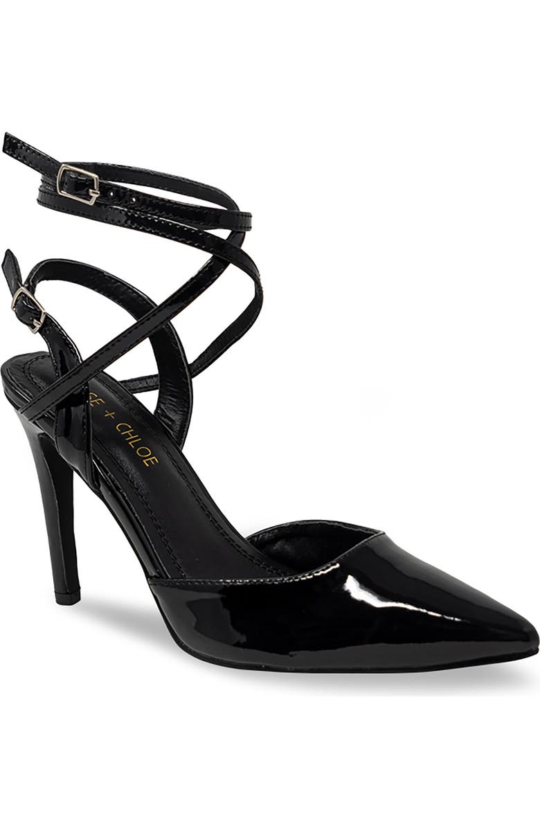 CHASE AND CHLOE Pointed Toe Strappy Pump, Main, color,