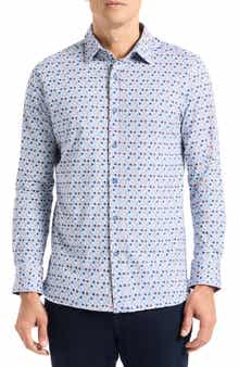 Robert Graham Ian Stretch Cotton Button-Up Shirt