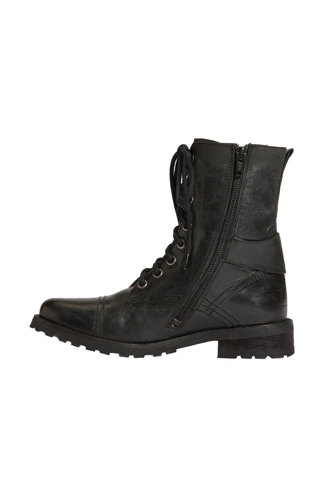 'Hiker' Boot, Alternate, color, BLACK