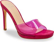 CHASE AND CHLOE Square Toe Stiletto Sandal