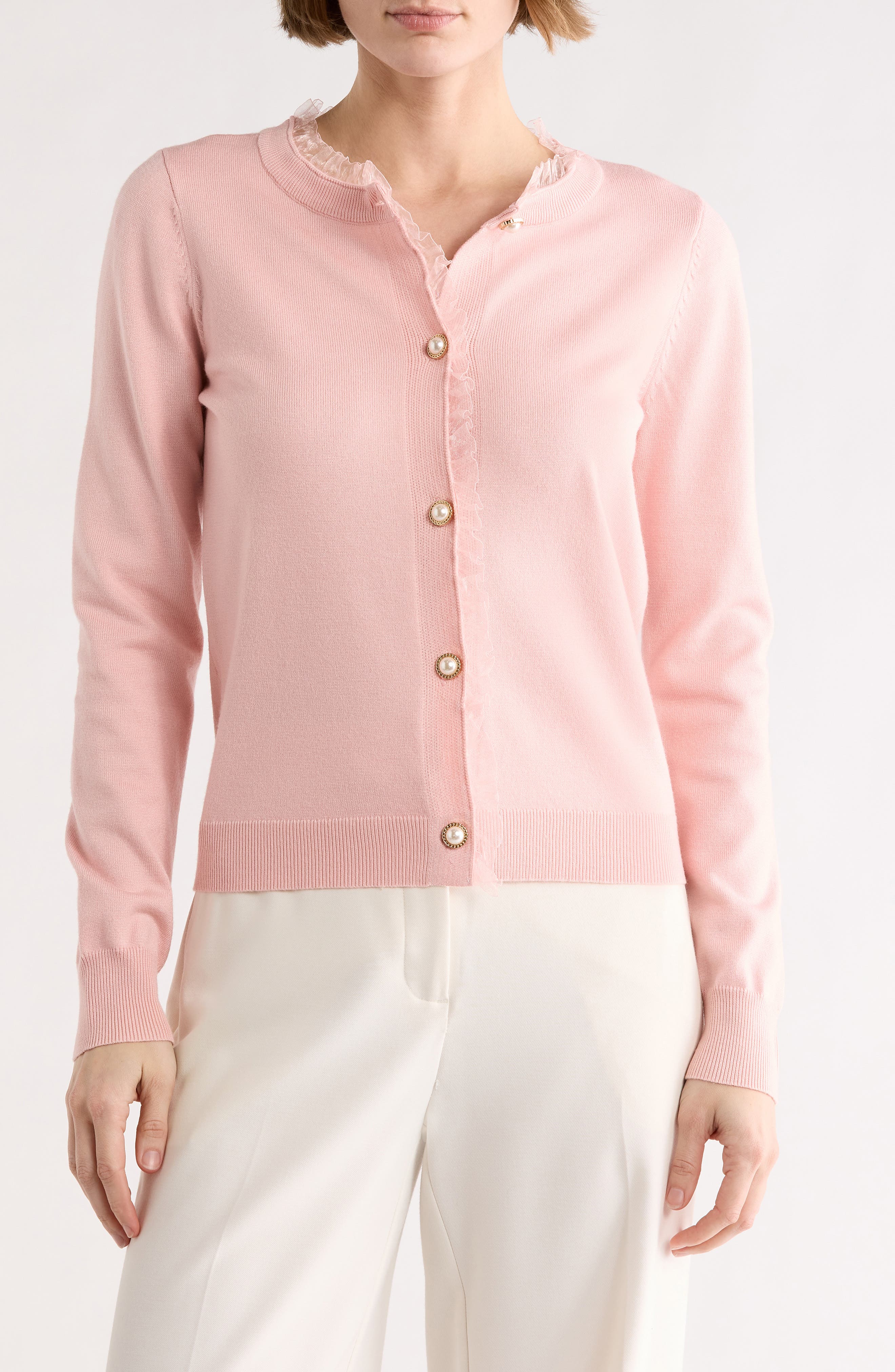 Alma Ruffle Cardigan - image 3