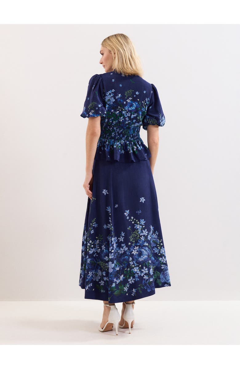 Phase Eight Maeve Floral Skirt, Alternate, color, Navy