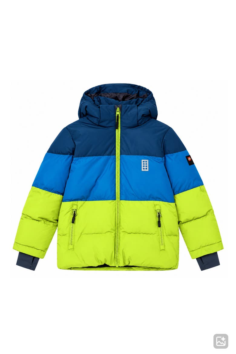 Kids' Winter Ski Jacket, Main, color, BLUE MULTI