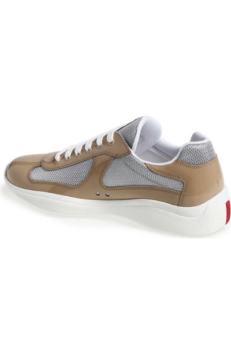 Prada America's Cup Sneaker, Alternate, color, Beige/ Argento