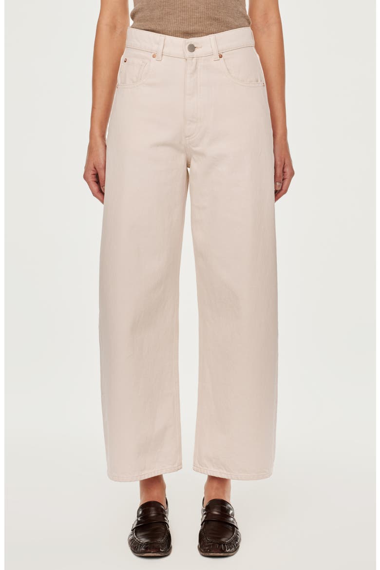 Taylor Relaxed High Rise Barrel Jeans, Main, color, FLAX VINTAGE