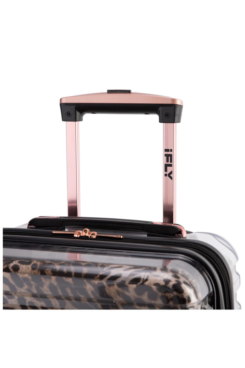 Clear 20" Animal Print Expandable Wheeled Carry-On Bag, Alternate, color, MULTI