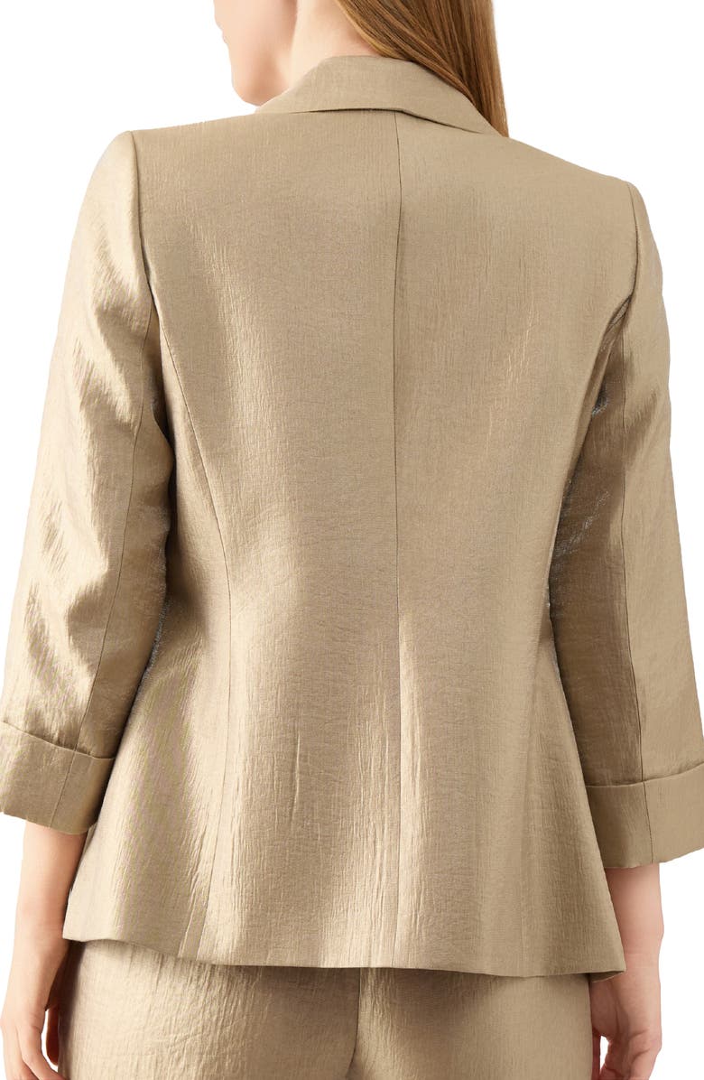 KASPER Textured Open Front Blazer, Alternate, color, 