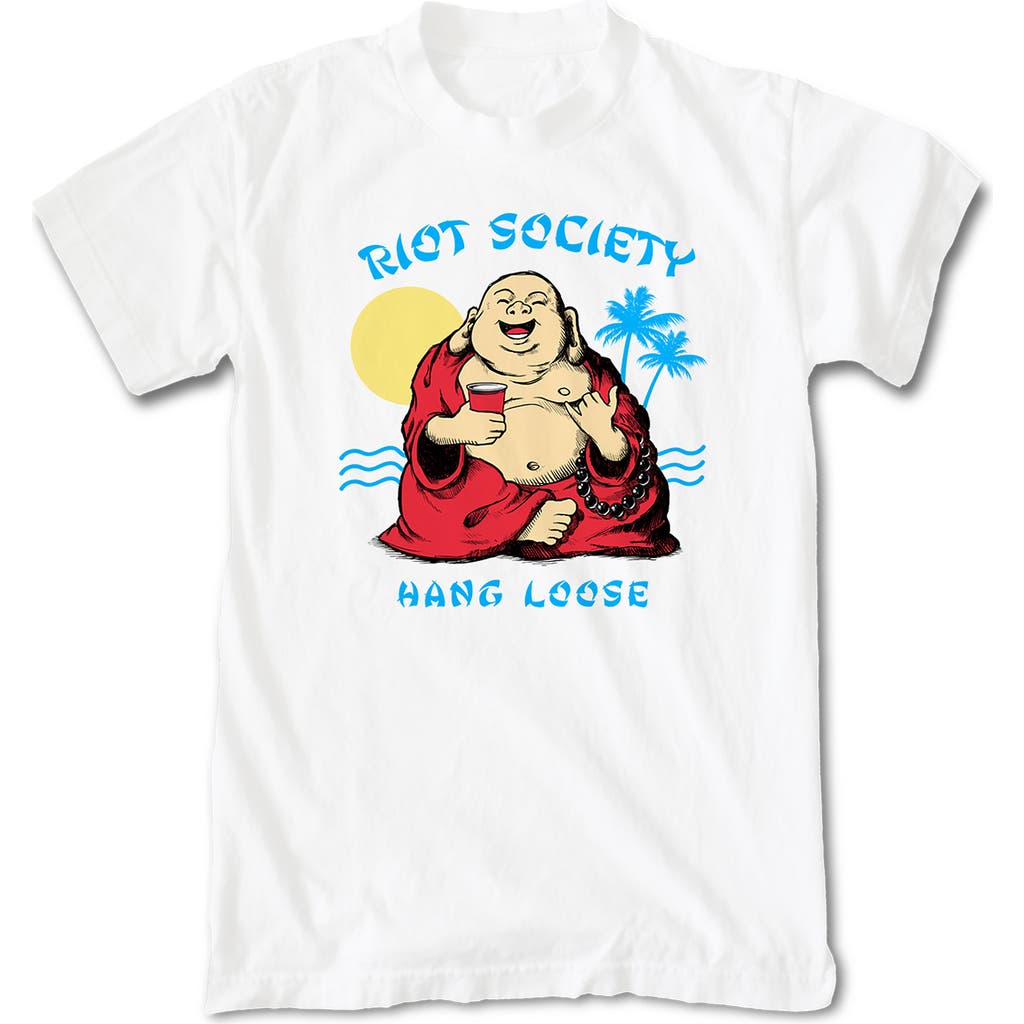 Riot Society Hang Loose Buddha Cotton Graphic T-shirt