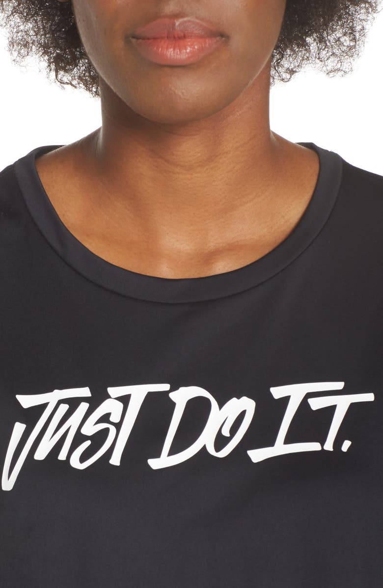 Nike Dry Just Do It Split Back Tee, Alternate, color, 