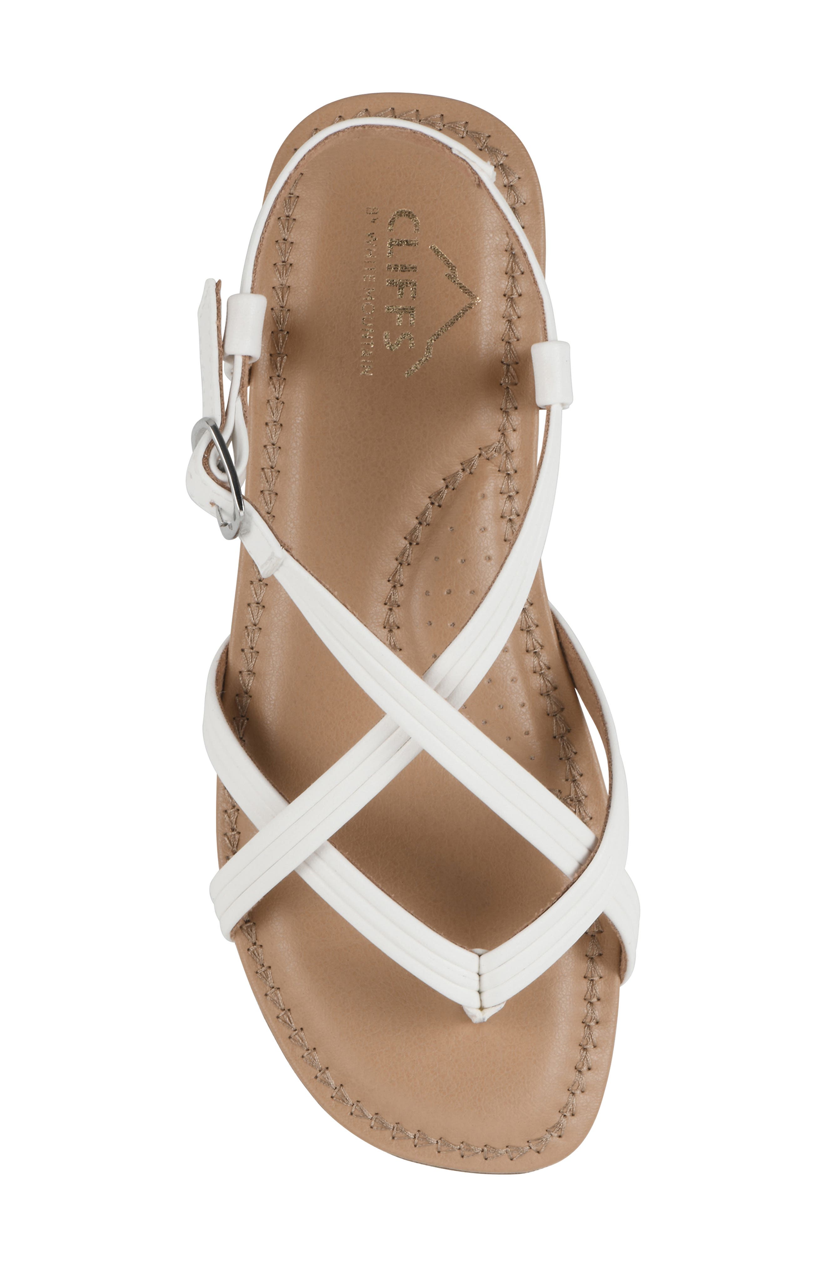 Frania Strappy Sandal, Alternate, color, WHITE/ SMOOTH