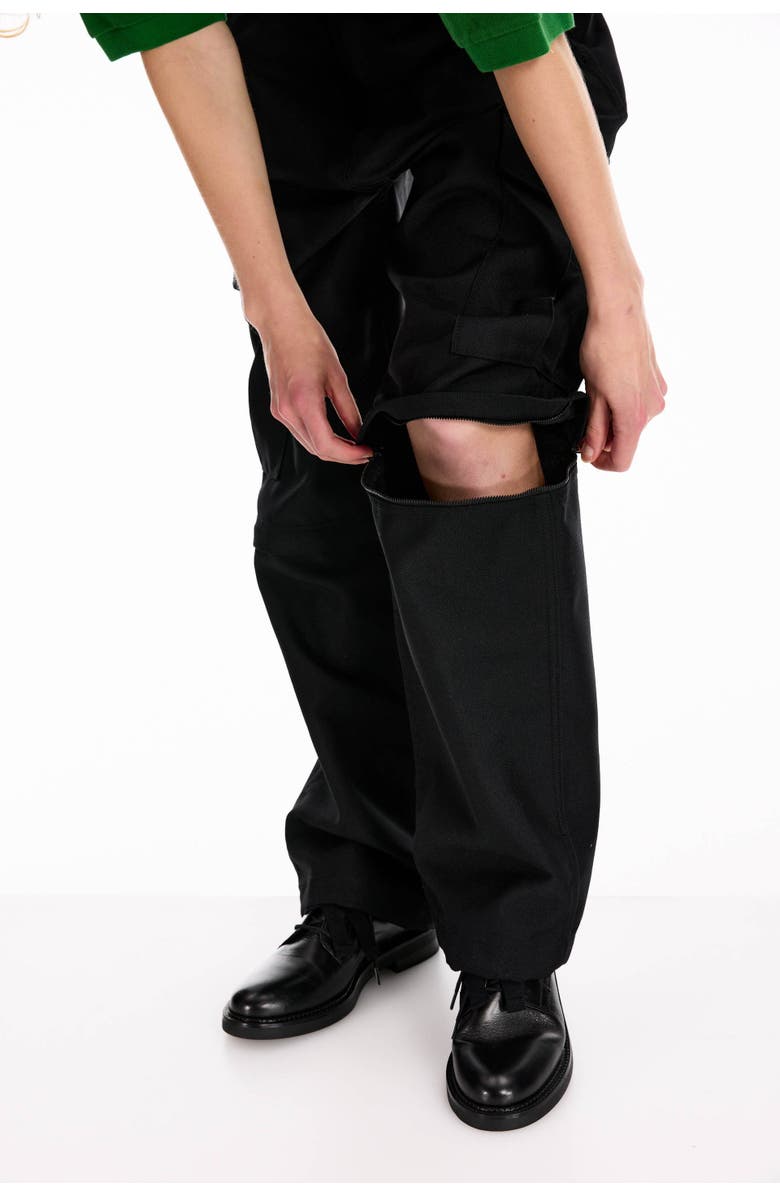 vowels Zip-Off Cargo Pants, Alternate, color, Black