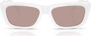 Miu Miu 56mm Rectangular Sunglasses