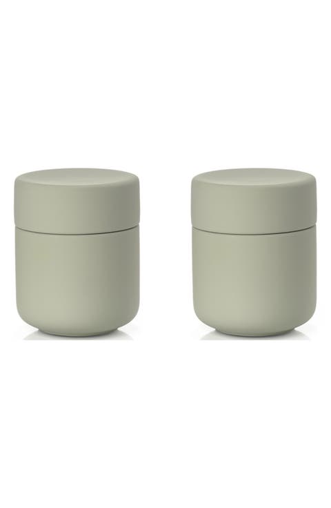 Ume Set of 2 Ceramic Jars