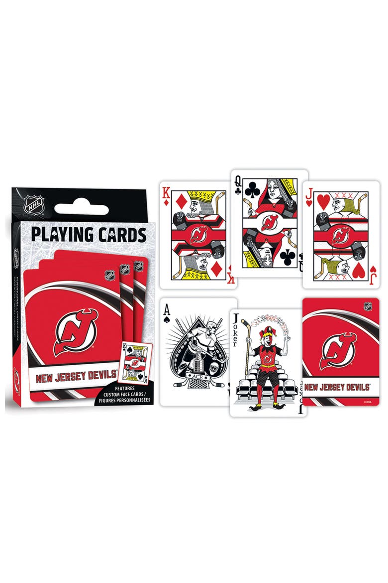 New Jersey Devils Playing Cards, Alternate, color, Multicolor