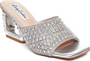 LADY COUTURE Rhinestone Jewel Heel Slide