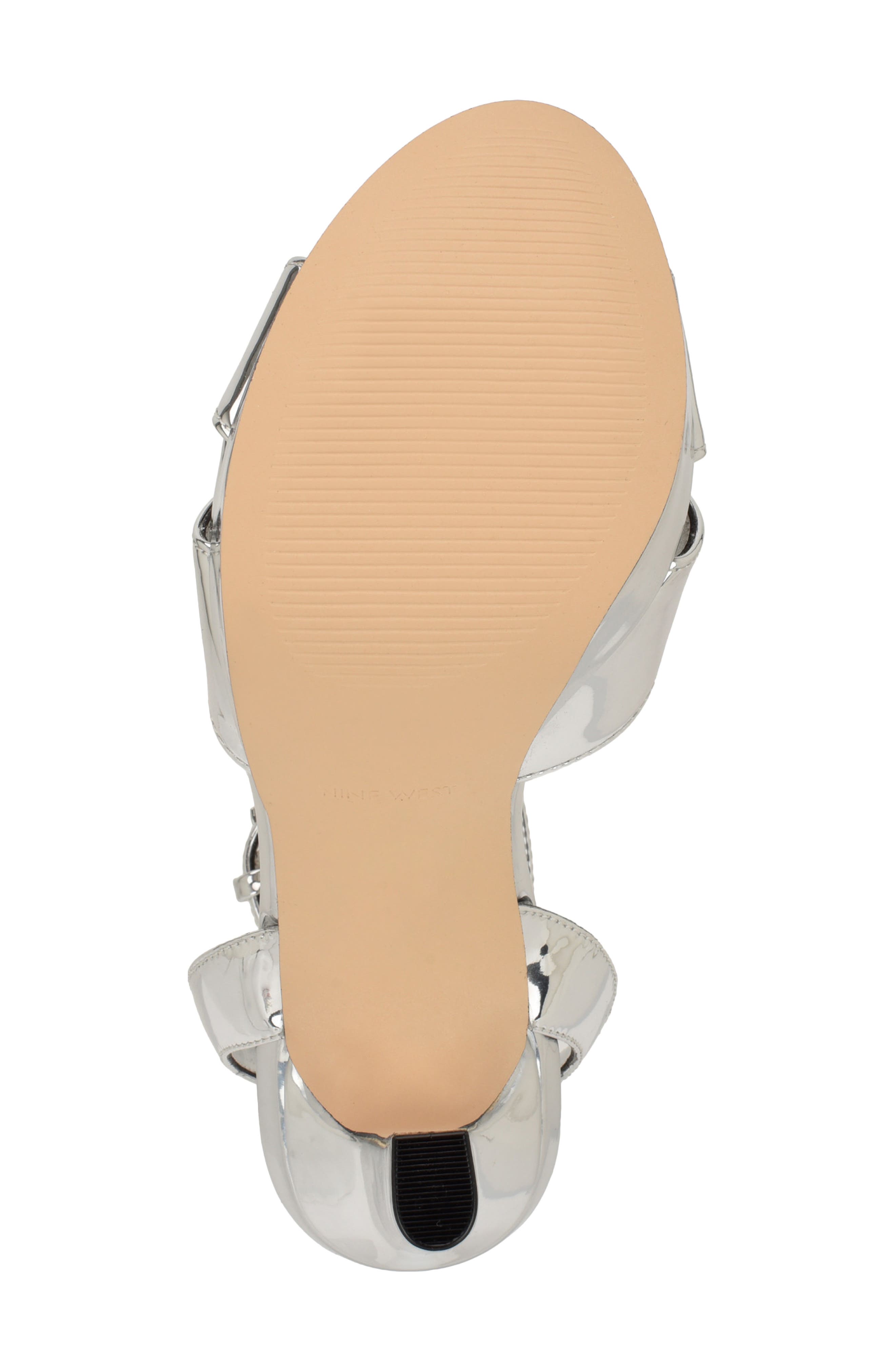 Wilda Ankle Strap Platform Sandal, Alternate, color, SILVER