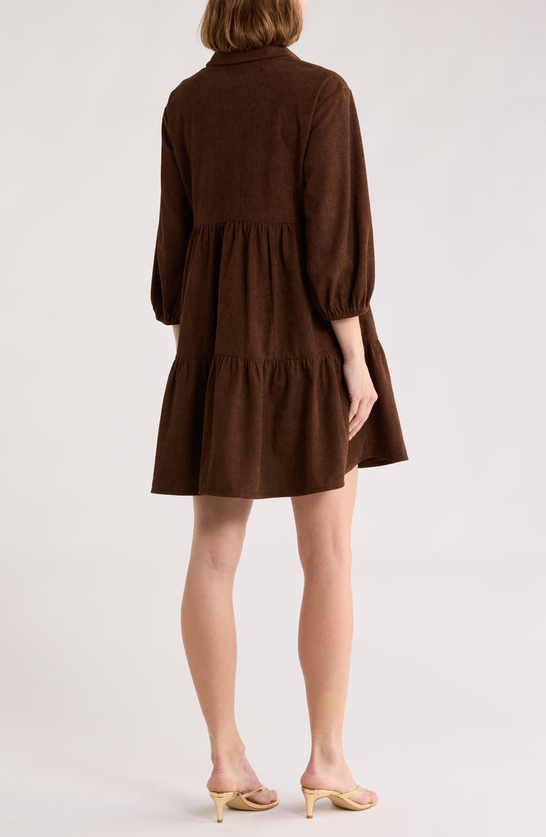 AREA STARS Cosette Corduroy Dress, Alternate, color, Brown
