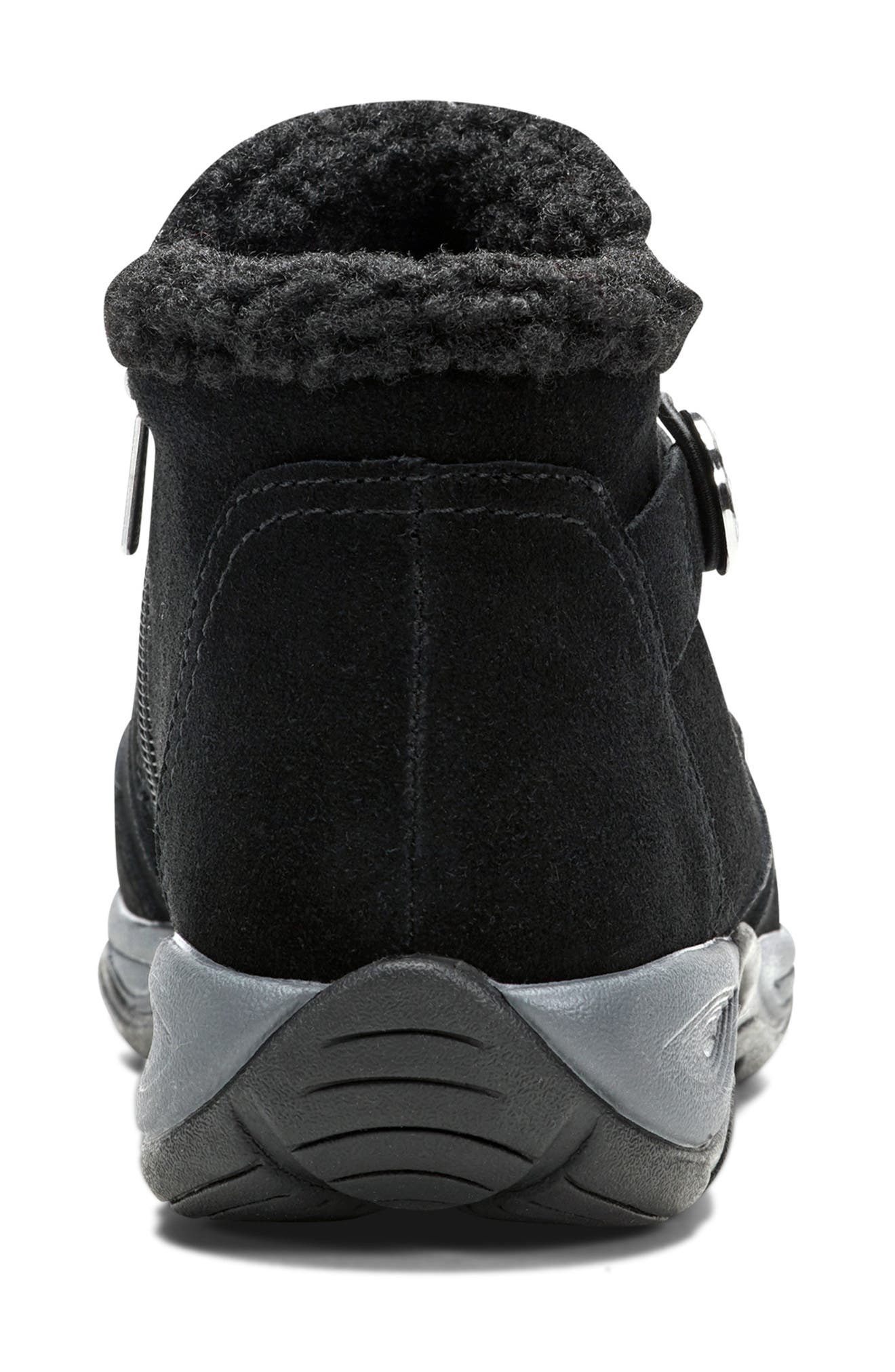 Easy Spirit Erique Water Repellent Faux Shearling Lined Bootie, Alternate, color, Black