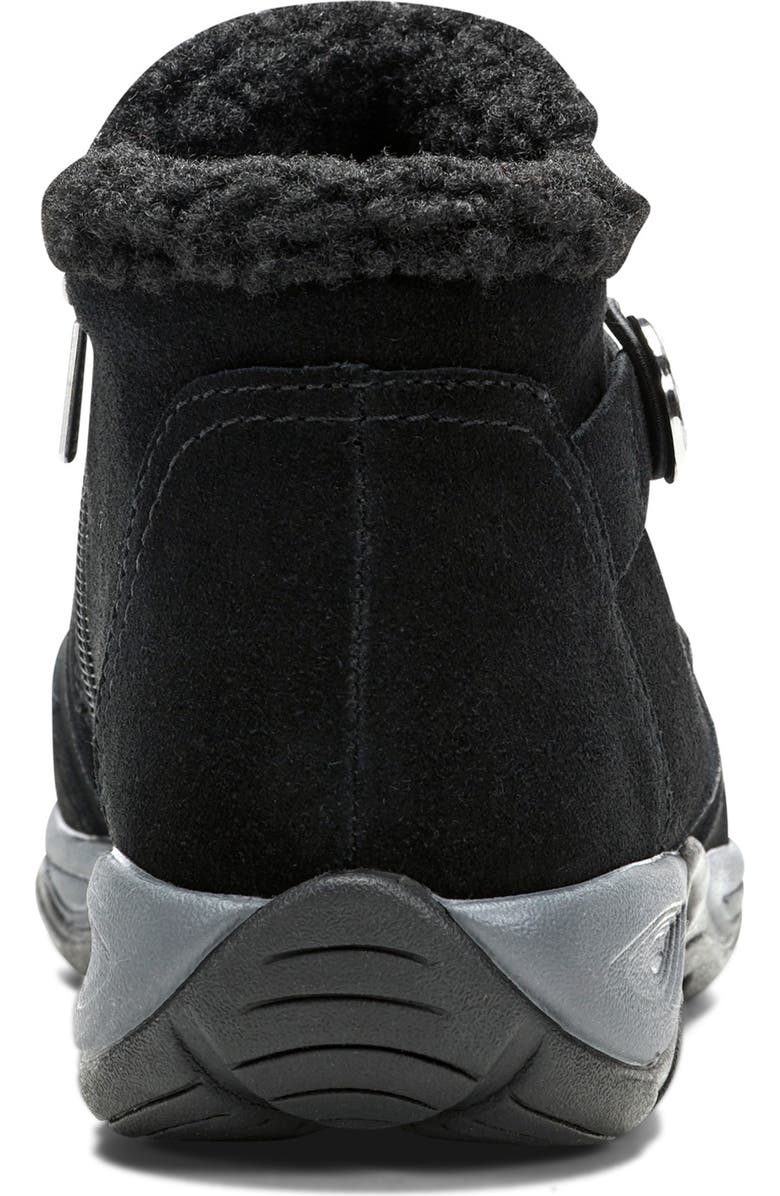 Easy Spirit Erique Water Repellent Faux Shearling Lined Bootie, Alternate, color, Black