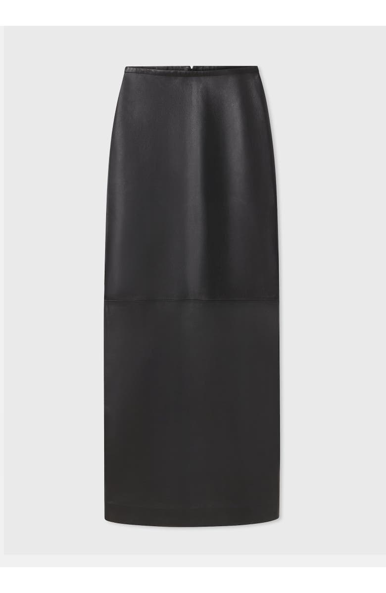 CO Full Length Skirt in Leather, Alternate, color, 