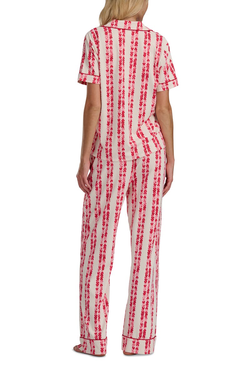 Short Sleeve Pajamas, Alternate, color, FILTERED HEART STRIPE
