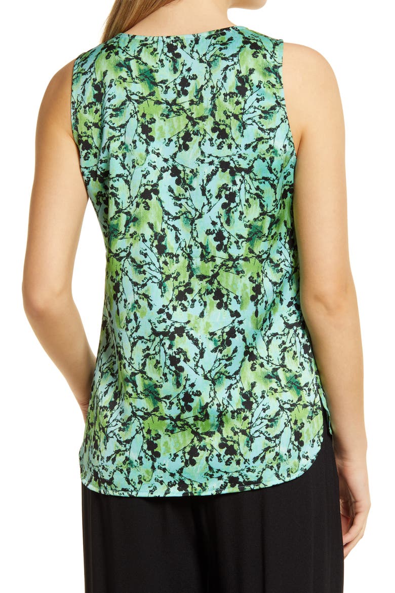 Woven Tank Top, Alternate, color, GREEN FLORAL FRESH