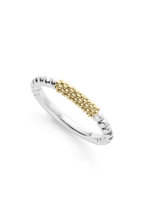 Caviar Icon Bar Stacking Ring