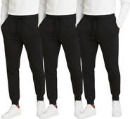 BenBen Men's 3 Pack Ultra Soft Fleece Jogger Sweatpants