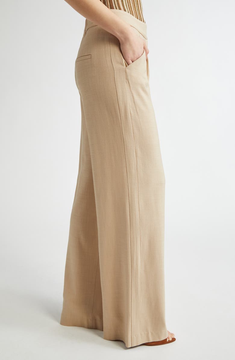 Veronica Beard Marbeau Wide Leg Pants, Alternate, color, Stone Khaki