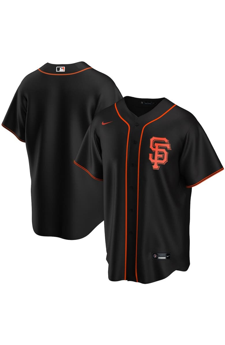 Nike Youth Nike Black San Francisco Giants Alternate Replica Team Jersey, Main, color, 