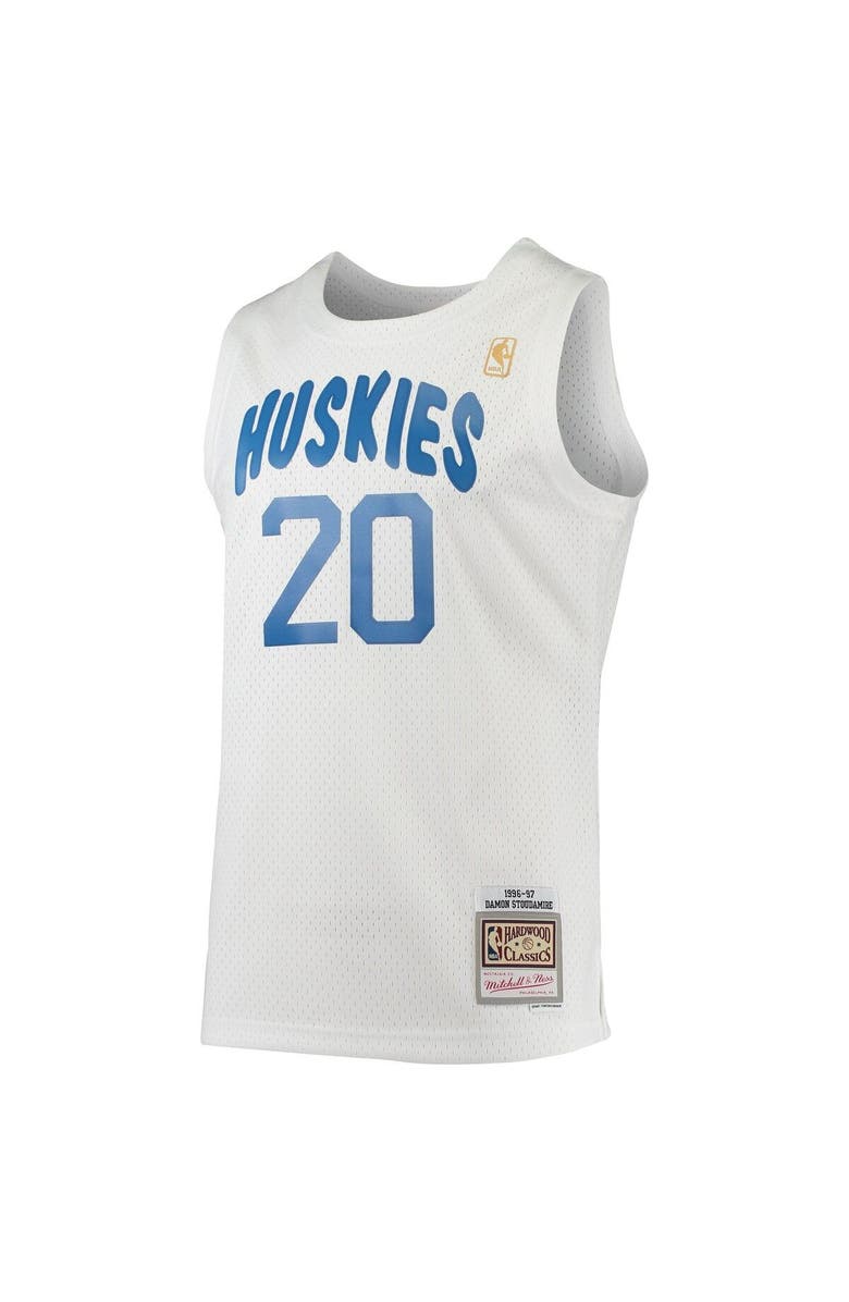 Mitchell & Ness Men's Mitchell & Ness Damon Stoudamire White Toronto Raptors 1996/97 Hardwood Classics Swingman Jersey, Alternate, color, 