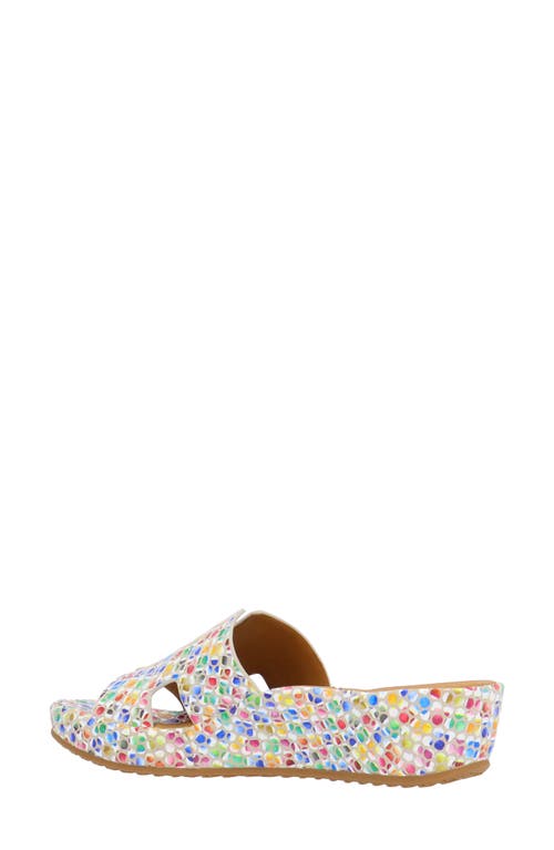 L'amour Des Pieds Catiana Platform Sandal In Bright Multi/bright Multi