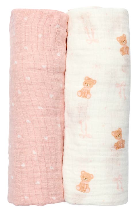 2-Pack Assorted Muslin Blankets (Baby)