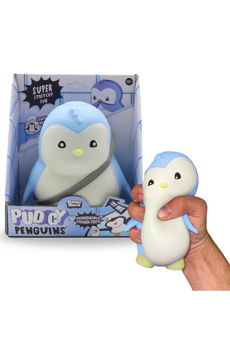 Pudgy Penguins Monkeworld Fidget Toy Blue Plush, Alternate, color, Blue
