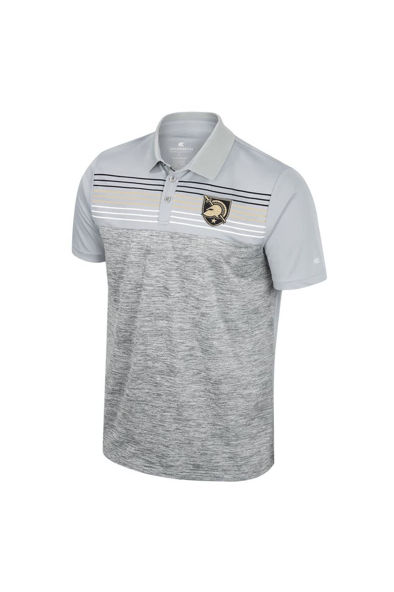 COLOSSEUM Men's Colosseum Gray Army Black Knights Cybernetic Polo (Men ...