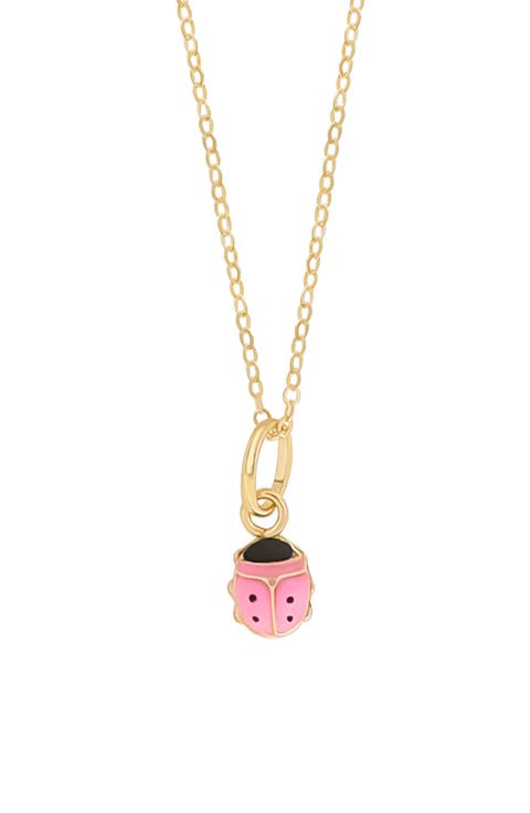 14K Gold Ladybug Pendant Necklace (Nordstrom Exclusive)
