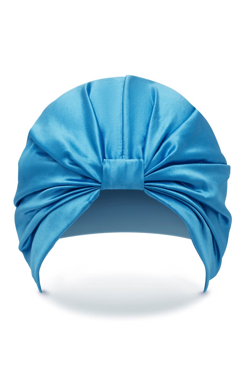 The Kate Silk Hair Wrap, Main, color, POWDER BLUE