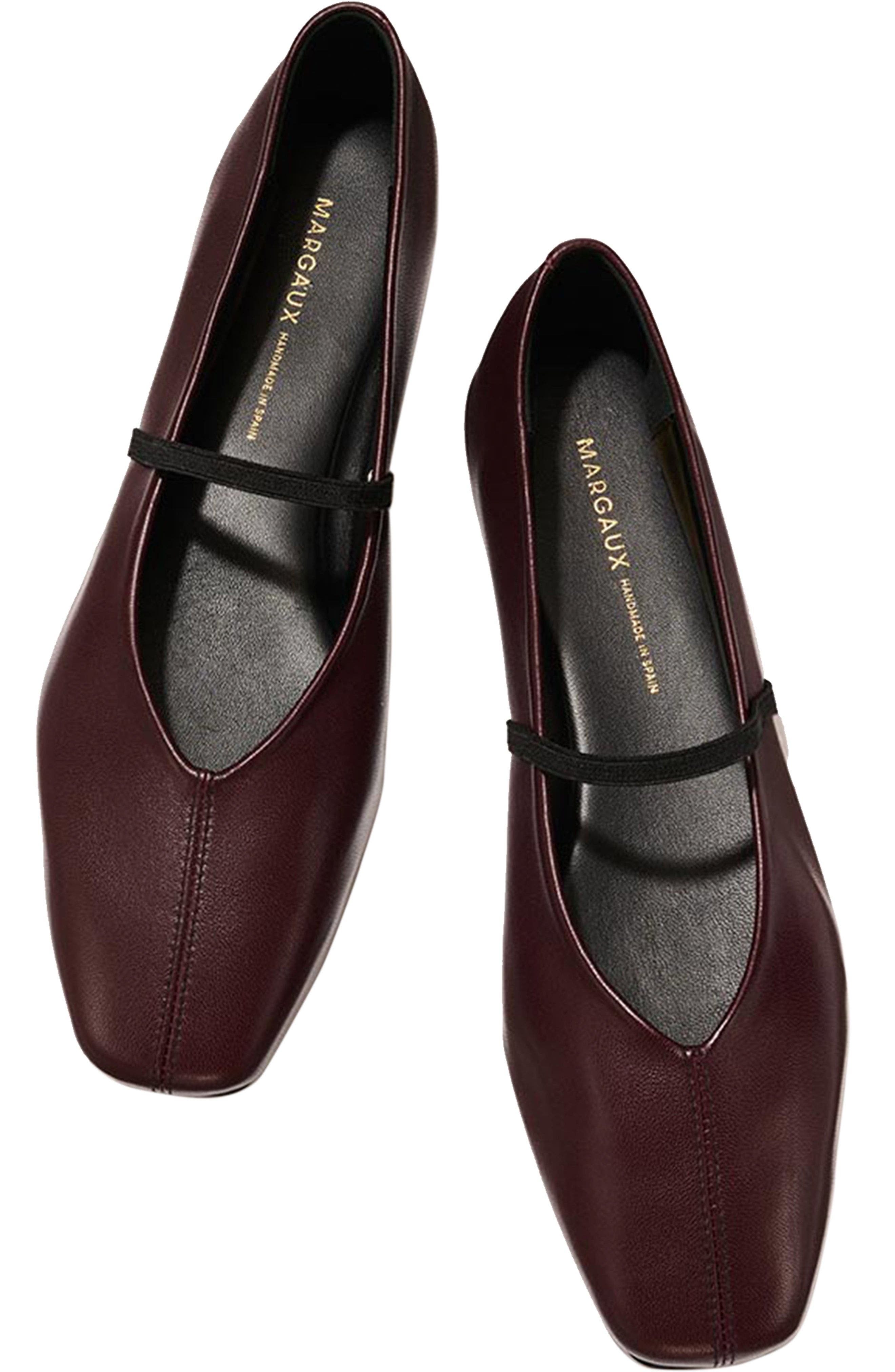 The Phoebe Flats, Alternate, color, Burgundy Nappa