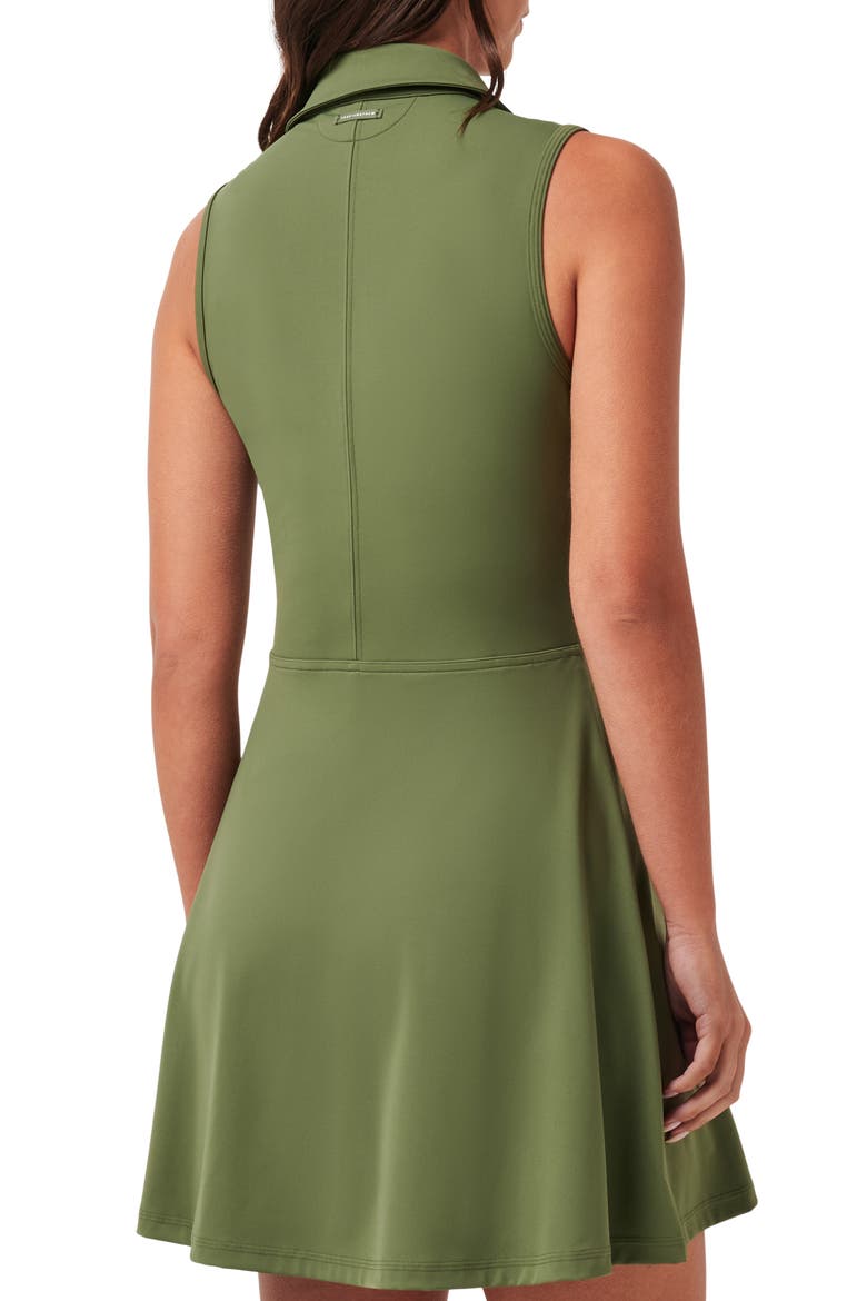 Move Half-Zip Sleeveless Dress, Alternate, color, CLOVER