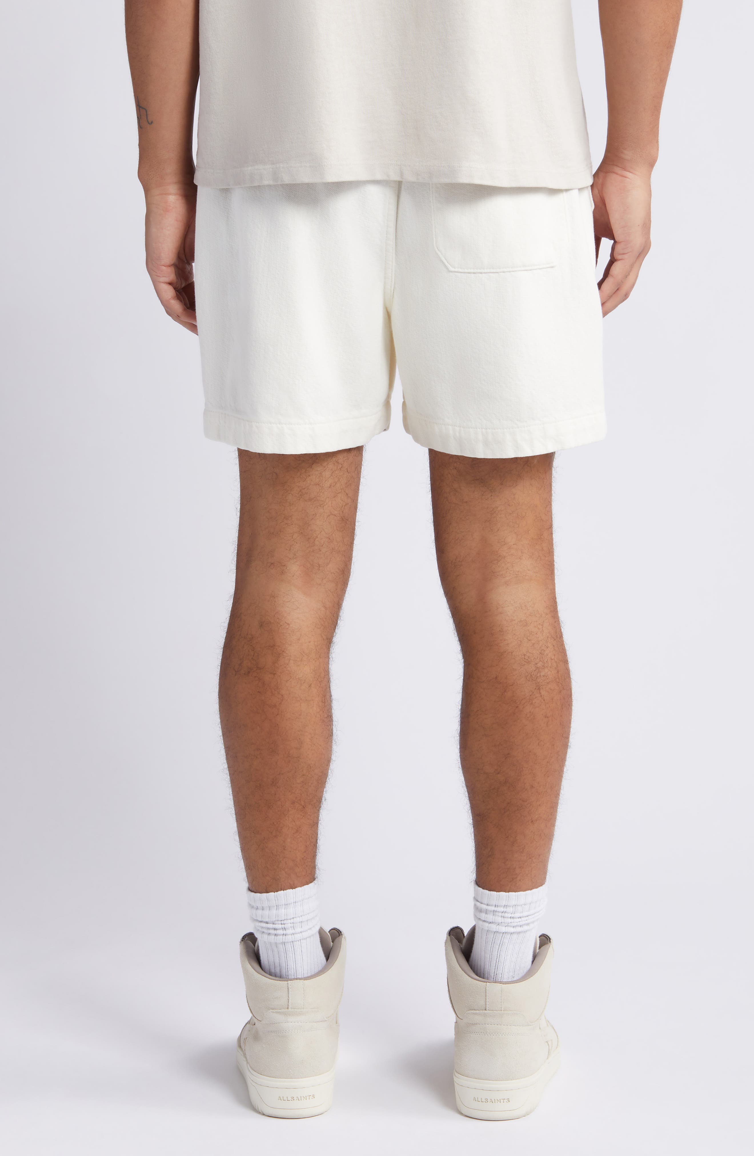 Elastic Waist Cotton Terry Shorts - image 2