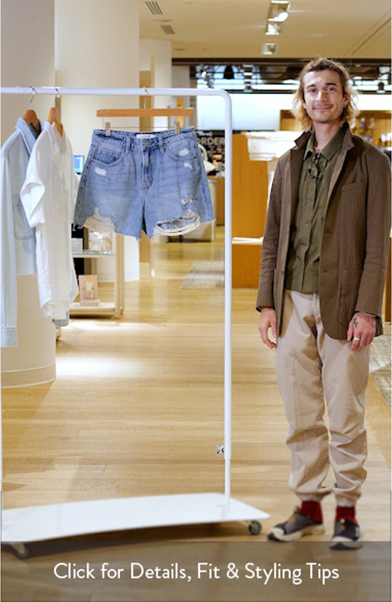 Ripped High Waist Denim Shorts, sales video thumbnail