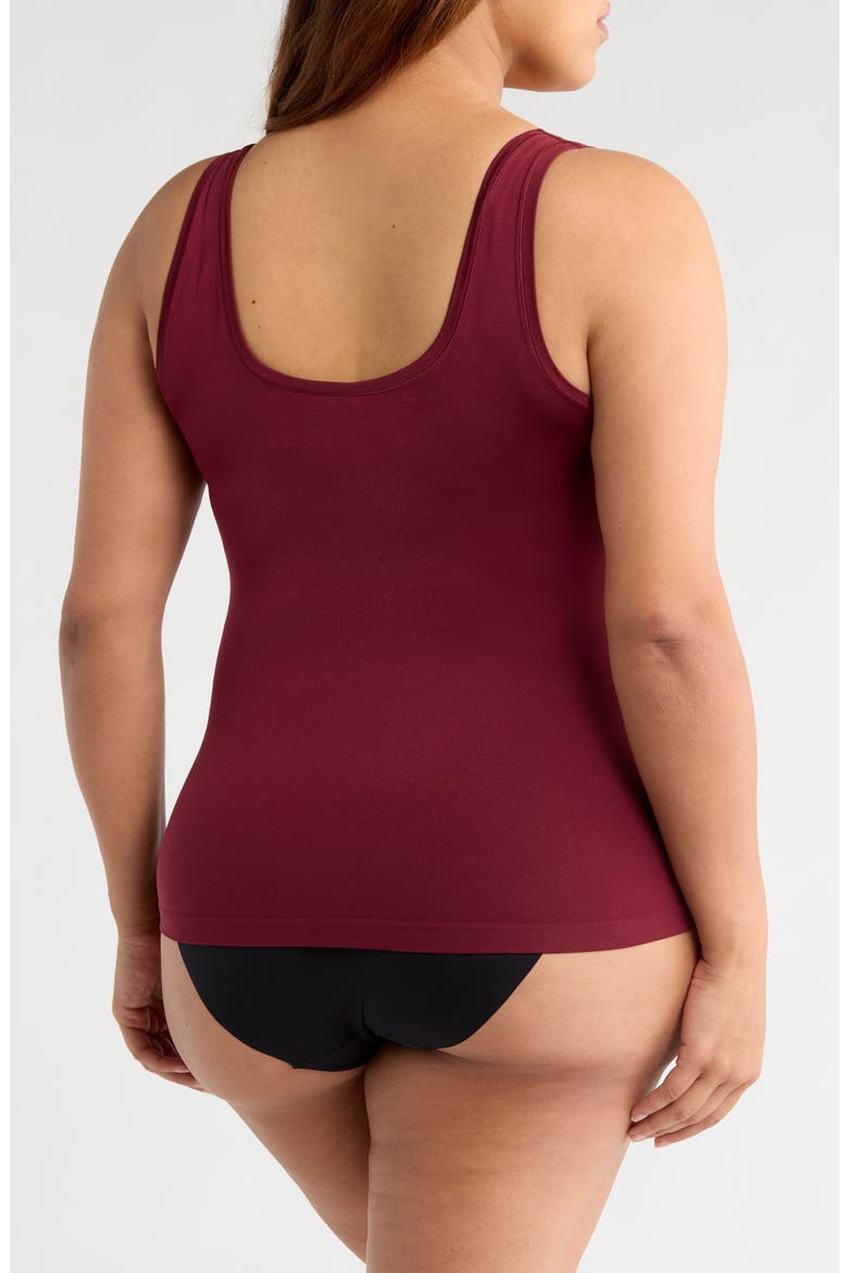 Seamless Layering Tank, Alternate, color, BURGUNDY FIELD