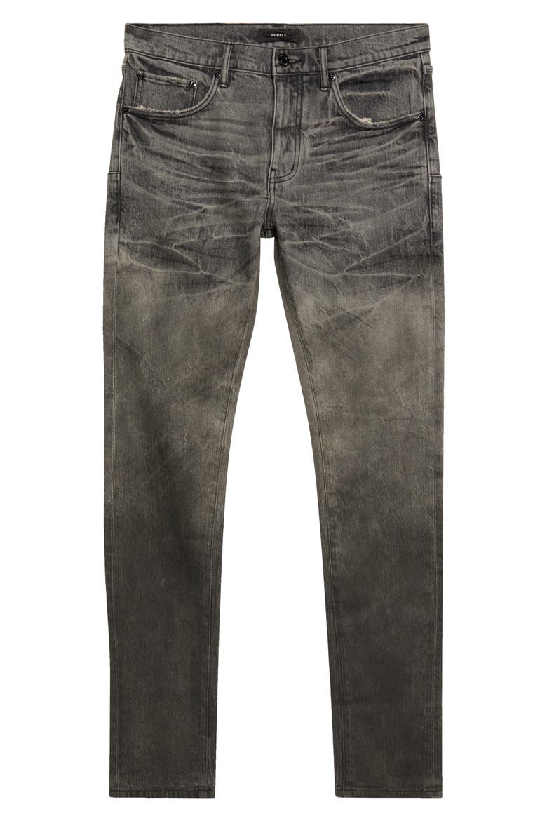 Skinny Tacking Skinny Jeans, Main, color, BLACK