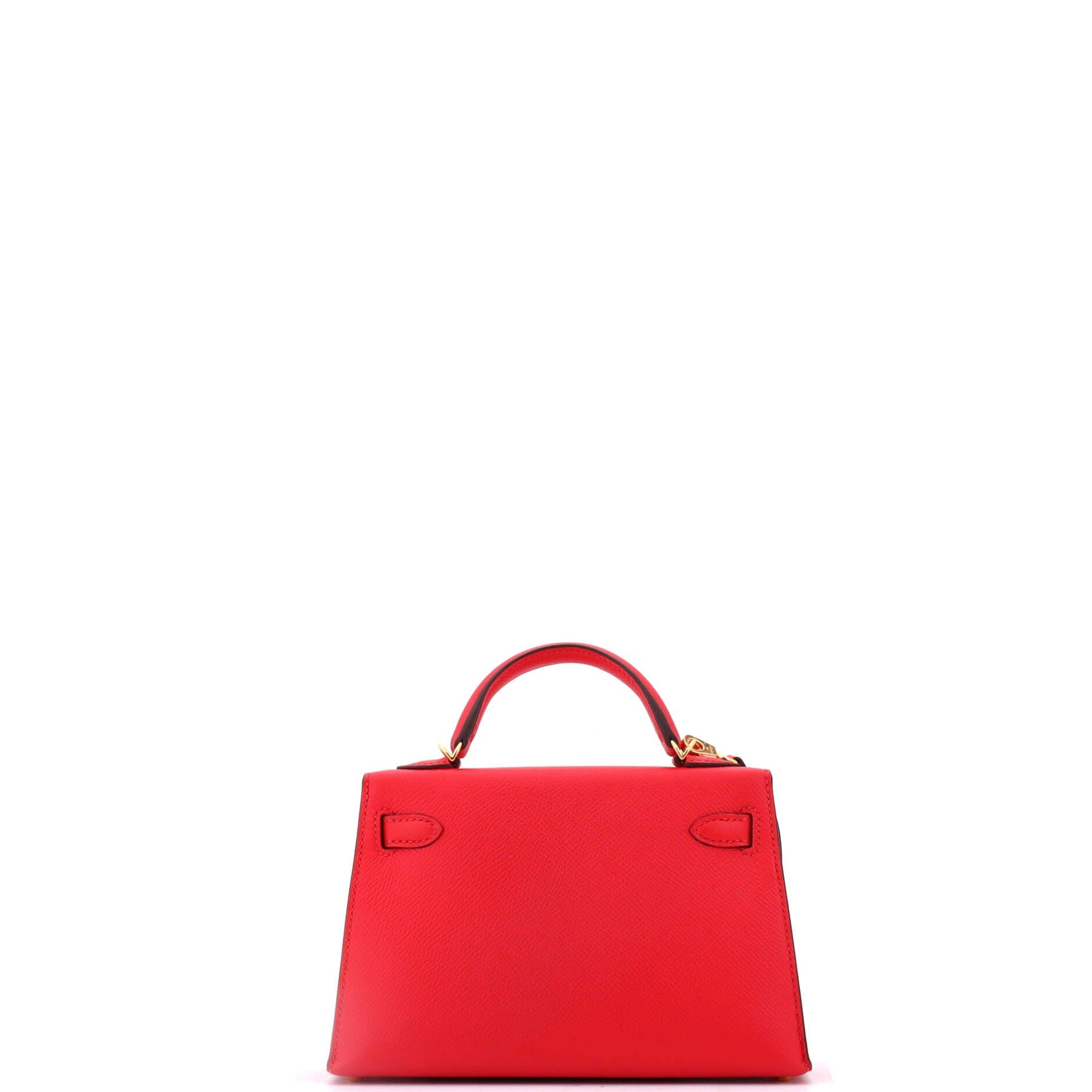 Pre-Owned Hermes Kelly Mini II Bag Red Epsom with Gold Hardware 20, Alternate, color, Rouge Tomate