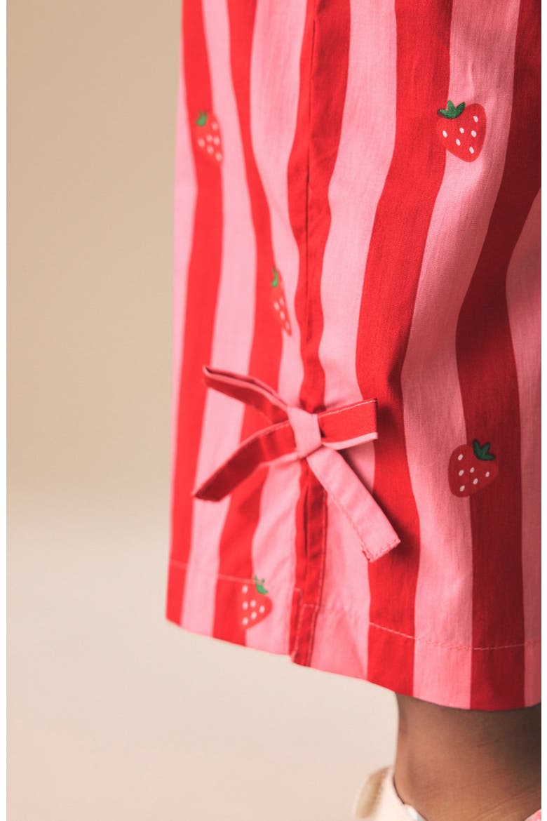 Kids' Strawberry Stripe Peplum Top & Pants Set, Alternate, color, PINK MULTI